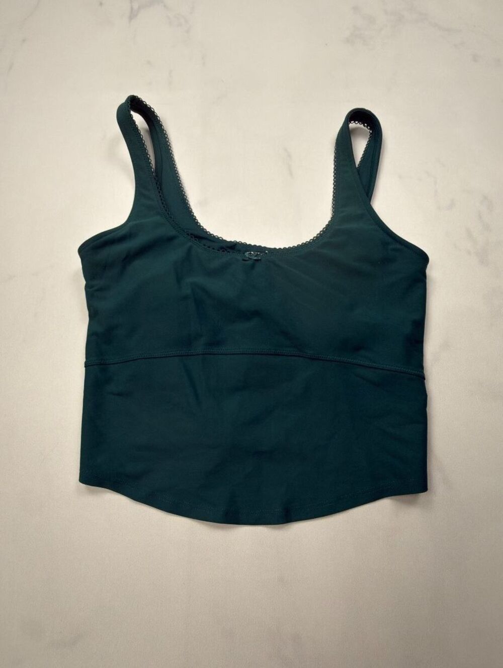 Old Navy Active Tank Top Green 2000s Minimalist Fitted - Womens M